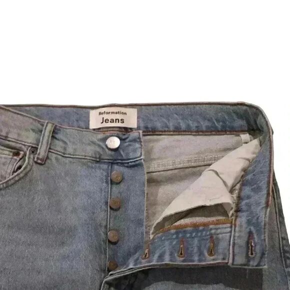 Reformation "Montego Wash" High-Rise Jeans – Size 28 - Picture 2 of 4